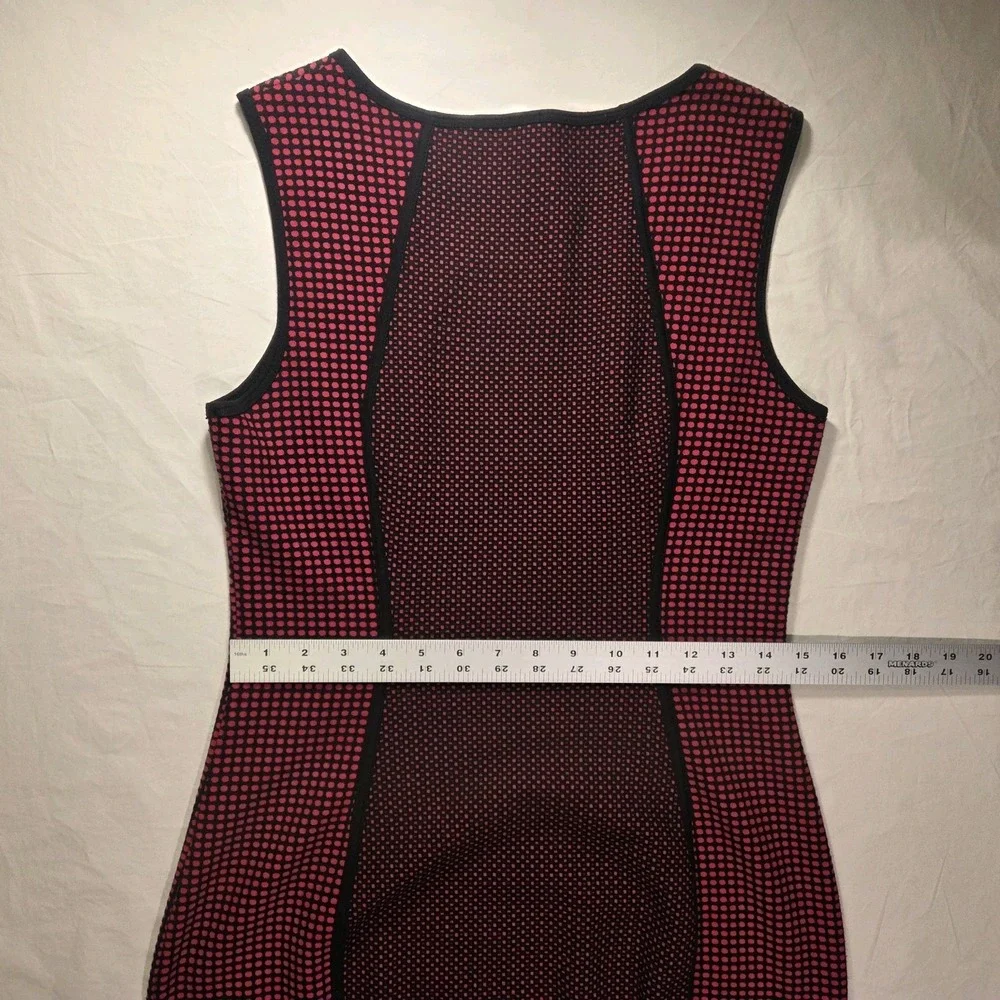 Bailey 44 Diva Doll Contrast Knit Sleeveless Sheath Dress Office, Women's Size S